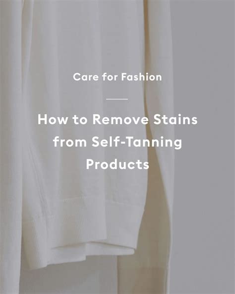 How to Remove Self Tanning Lotion Stains from Clothes